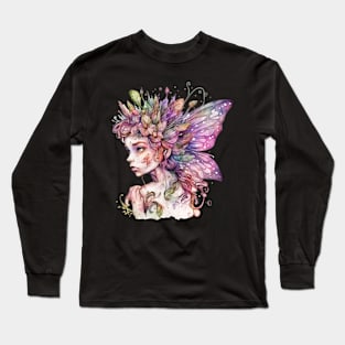 Watercolor Fairy #7 Long Sleeve T-Shirt